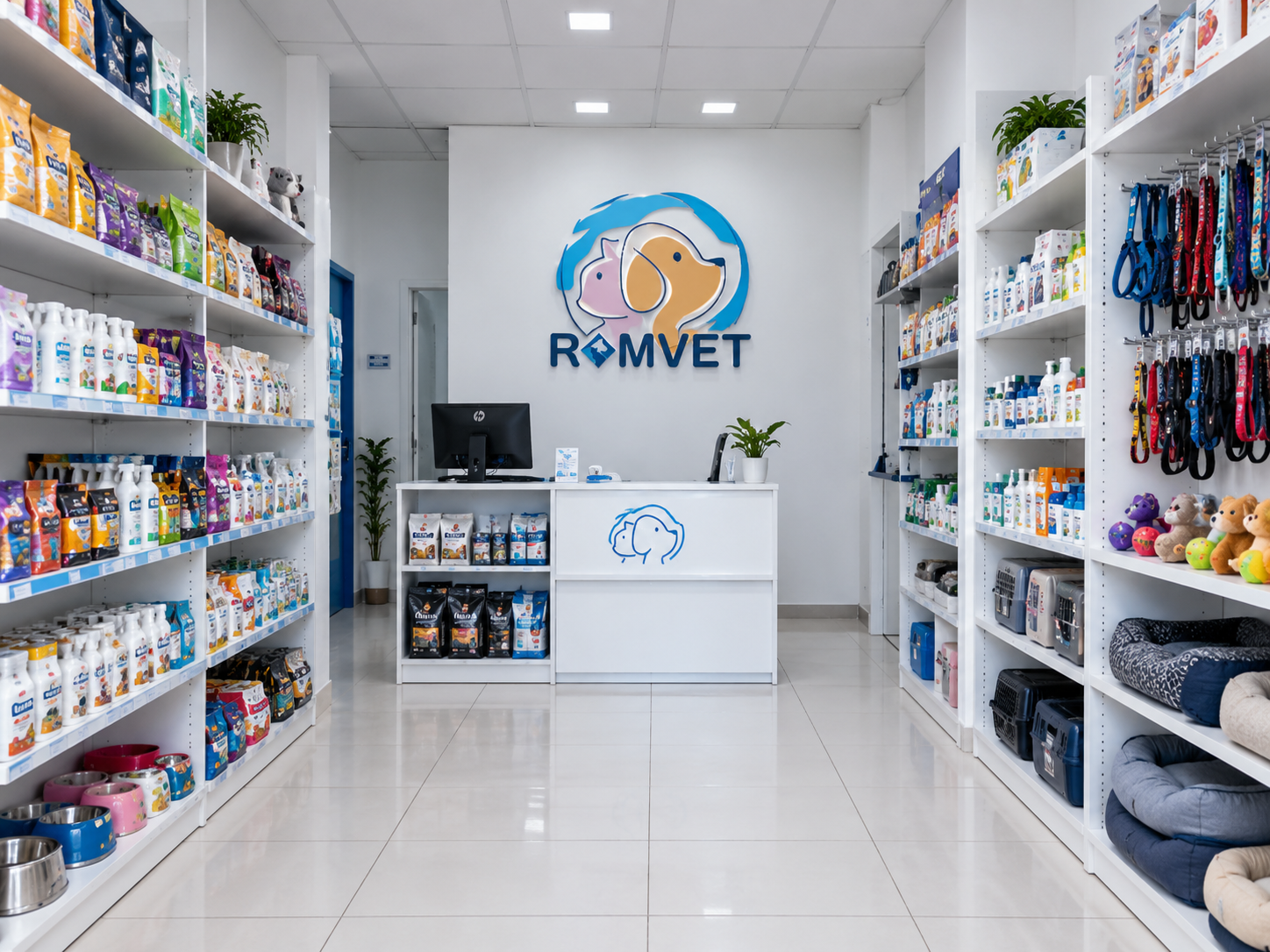 Instalaciones y recepción de ROMVET Clínica Veterinaria